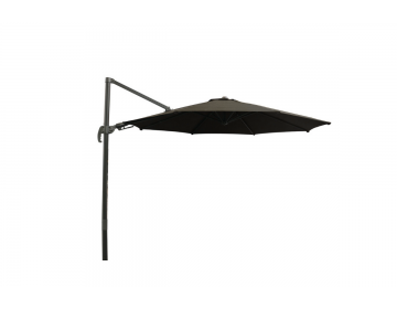 Parasol Déporté Rond Mini Roma Delux 3M Gris + Pied