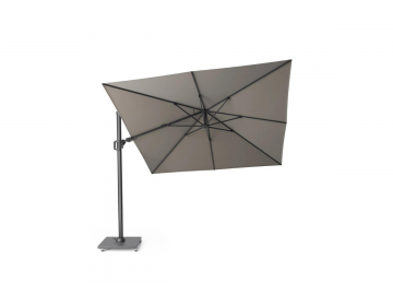 Parasol Alu Déporté carré 3X3 Nova Sun Soft Grey + Tilt+Pied