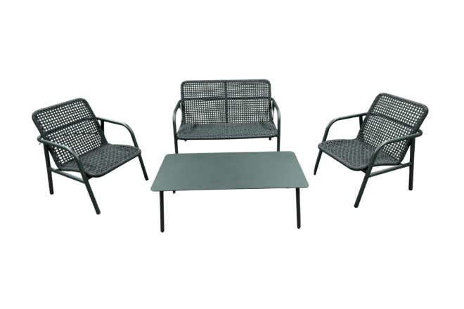 Ensemble Salon Durham Alu Charcoal Mat