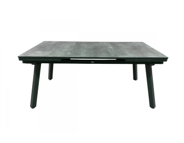 Ensemble Repas Agra 180: 230: 280x100 HPL jusqu'à 10 pl. Duca Graphite/Cave