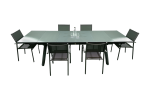 Ensemble Repas Agra 200: 250: 300x100 jusqu'à 10 pl. Duca Graphite/Gris