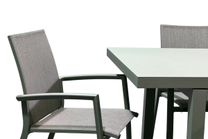 Ensemble Repas Gabon 160: 210x90 Q Grey Plateau kedra 6 pl. Sevilla