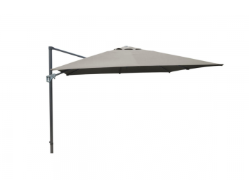 Parasol Alu Déporté Carré 3X3 Taupe + Tilt + Pied