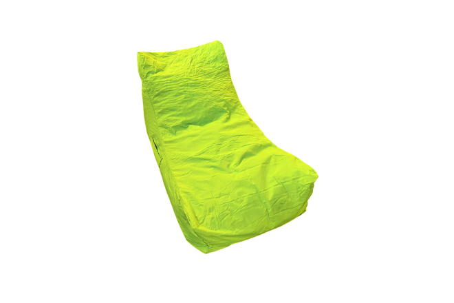 Pouf Lounger Lime Green Long Sans Accoudoirs