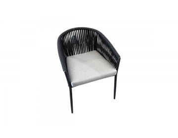 Fauteuil Gizella Armchair Charcoal + Coussin Natte Grey