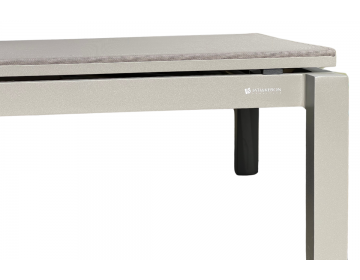 Lit de Soleil Cadzand Stack SL Alu Q Grey Mat Textilène Taupe