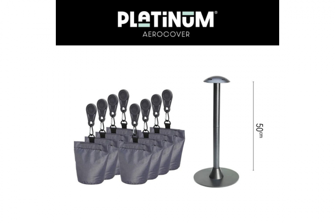 accessories Cover support pole set Anthracite accessoire