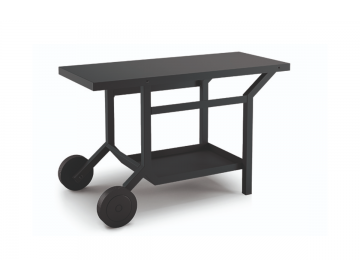 Table Roulante pour Plancha Noir