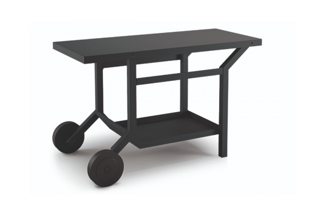 Table Roulante pour Plancha Noir