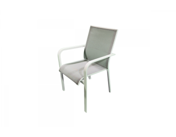 Chaise Karol Alu White Mat + Light Grey